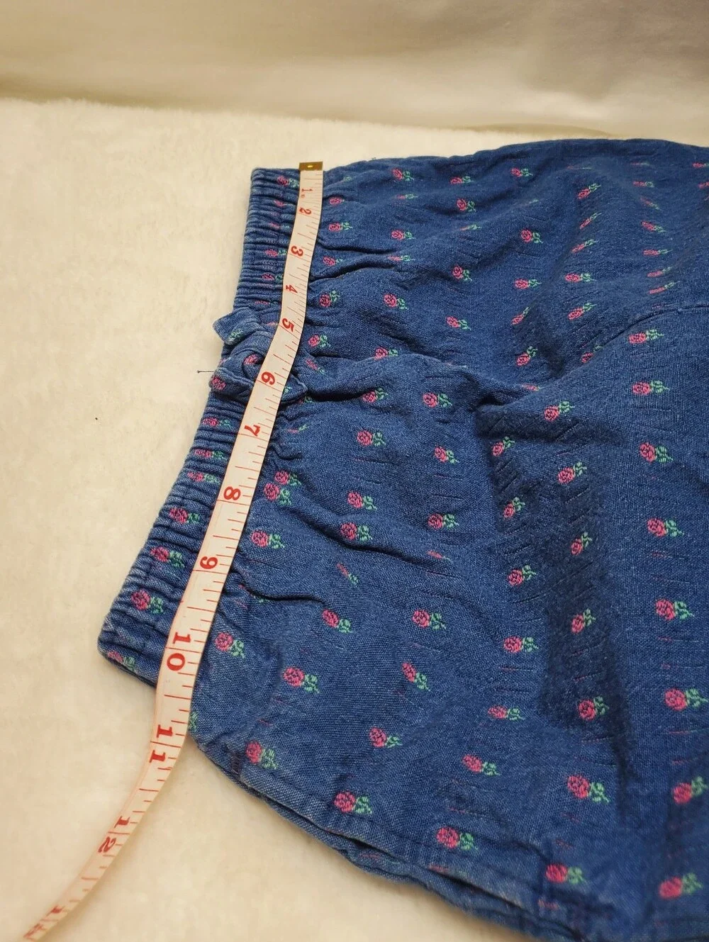 Rare vintage 90s y2k kids oshkosh pants papertag tulip floral roses pink navy